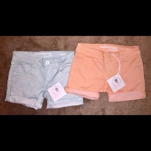 Pink and blue RUBBERBAND shorts